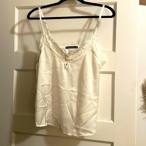 NWT - A&F Silk Cami - White - Size: Medium